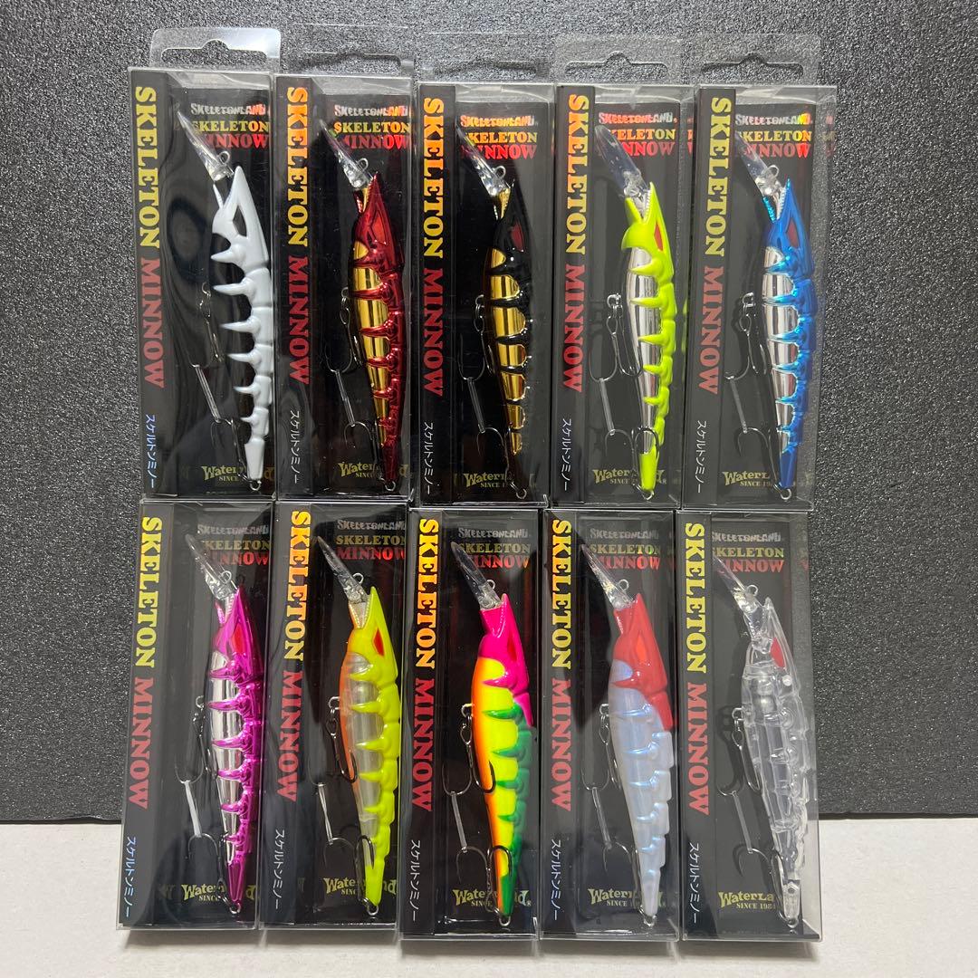 【新品】スケルトンミノー10個セット(フローティング)