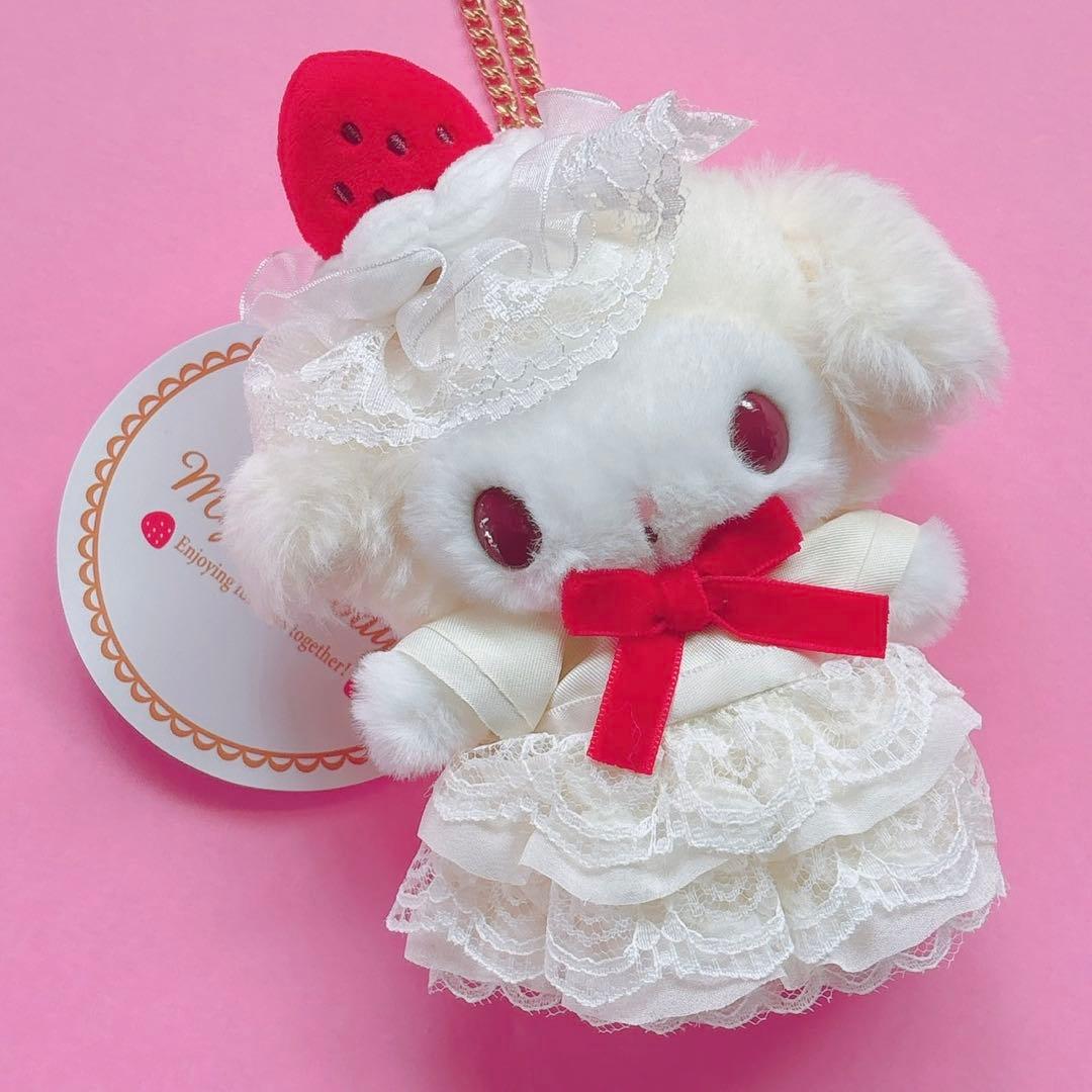 ♡マイメロ ショートケーキ 白猫バレリーナ 真夜中のメロクロ 月夜 マスコット♡